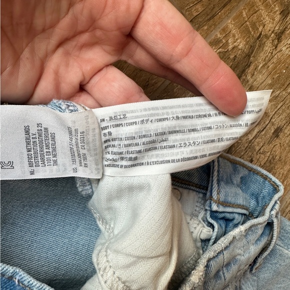 Abercrombie The 90s Straight Ultra High Rise split ankle 23 000R curve love - Picture 4 of 8